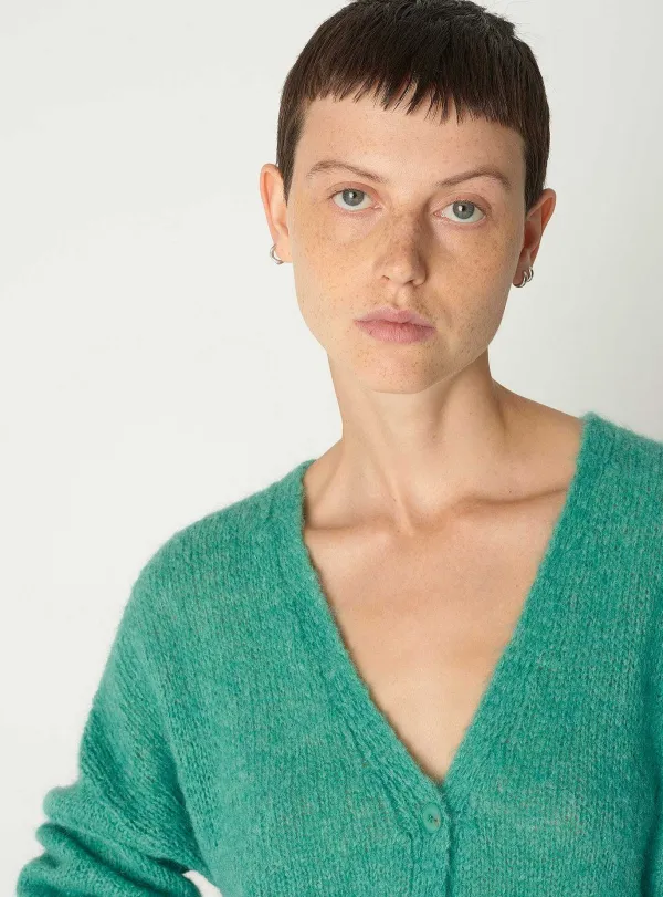 Best Sale Cardigan Bianca Femme Maille