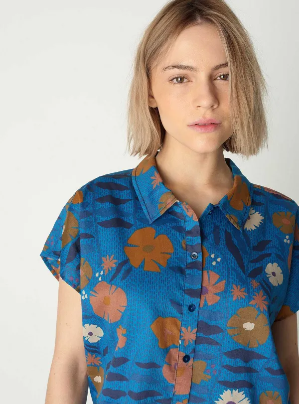 Outlet Chemise Fleur Femme Hauts