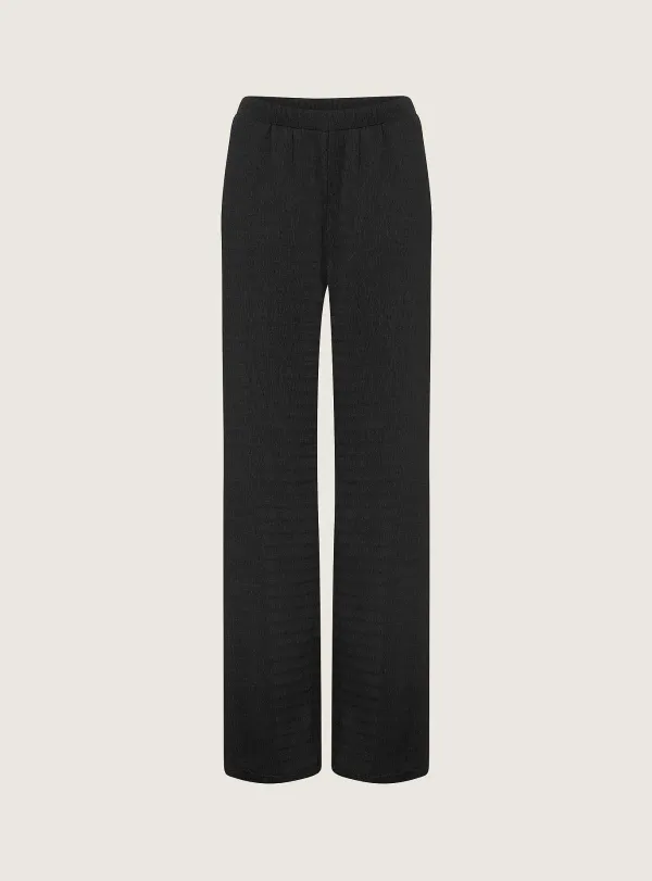 Sale Pantalon Large Bouillonné Noir Le Bouillonné