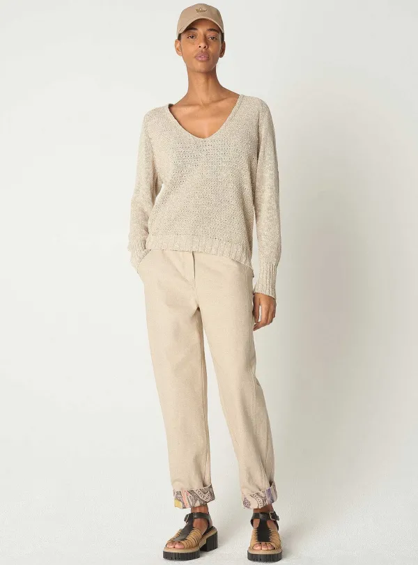 Clearance Pull Aveline Femme Maille